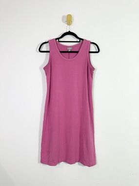 J. Jill Fuchsia Sleeveless Scoop Neck Tank Top Mini Dress